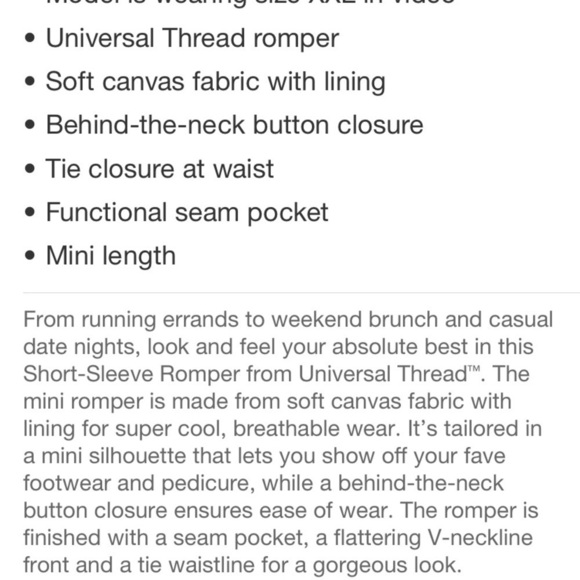 Women's Short Sleeve Romper - Universal
Thread™ Blue new 🆕 - Picture 6 of 8